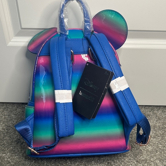 NWT Loungefly Disney Minnie Mouse multicolored backpack - Picture 2 of 6